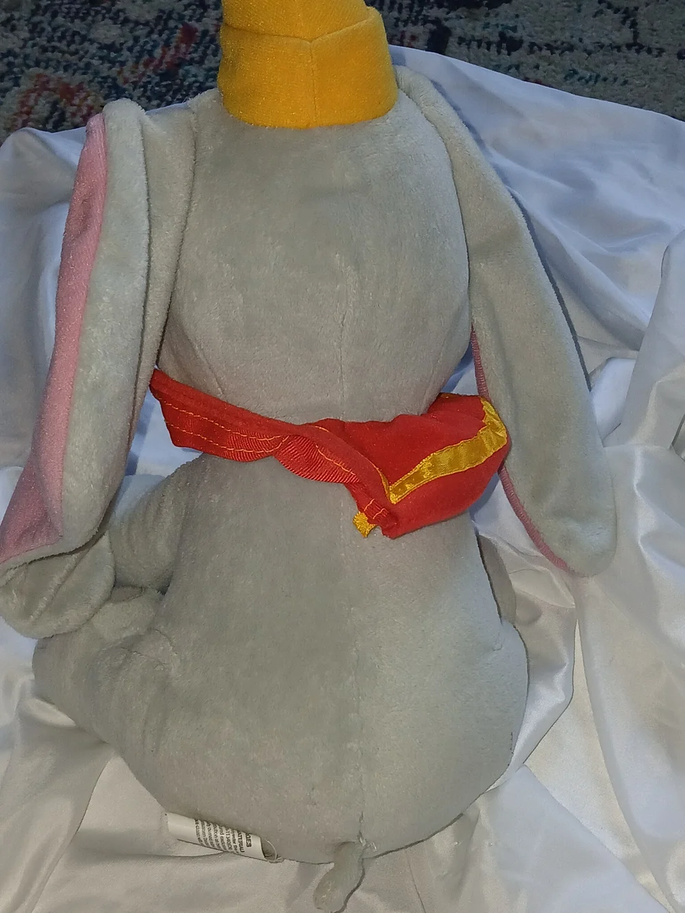 Disney Dumbo Plush Elephant Toy - Gray, Pink, Yellow & Red